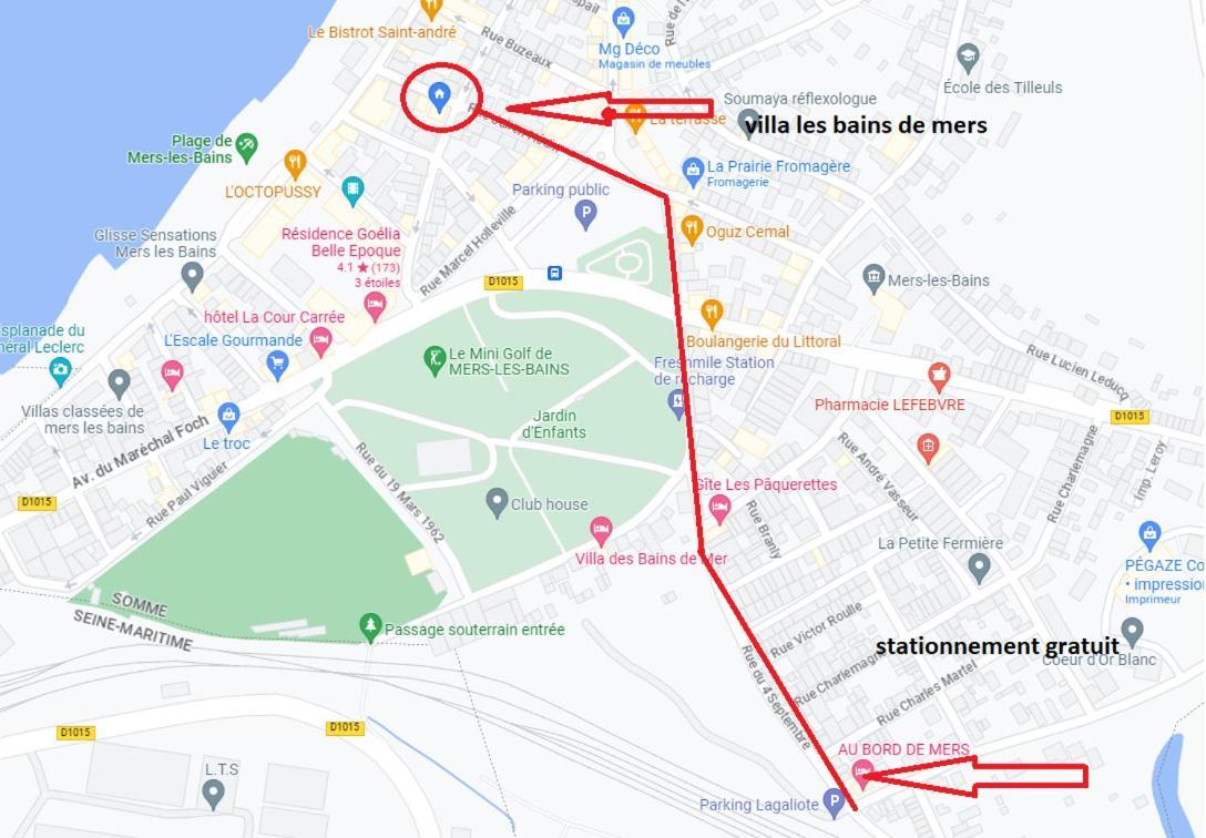 Plage à 50m Appartement Rêves ensoleillés Villa Les Bains de Mers Esterno foto